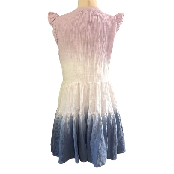 KARLIE Tie Dye Cotton Boho Mini Dress Sz S - Picture 7 of 12